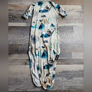 Milk Snob Knot Gown Rocky Mountain Print